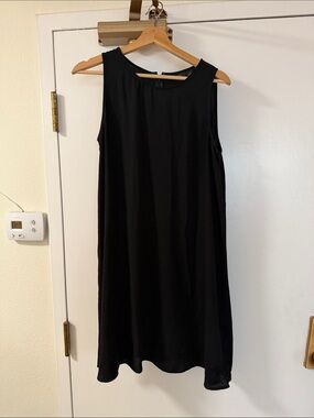 Halogen Black Sleeveless Mini Shift Dress